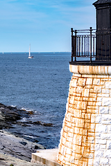 Image showing castle hill lighthouse in newport rhode island