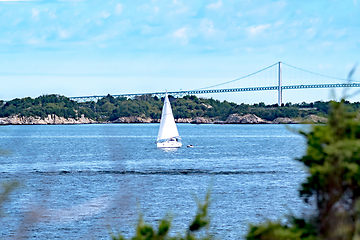 Image showing newport rhode island scenic views at harbour