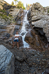 Image showing Waterfall Shirlak in Altai Mountains