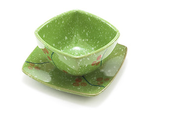 Image showing Chinese cup on saucer