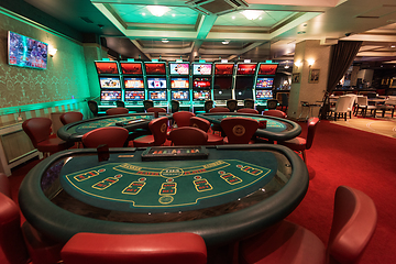 Image showing Casino in one of the gambling zone Siberian coin. Altaiskiy Krai. Western Siberia. Russia