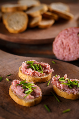Image showing Sandwich with pate