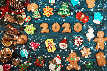 Image showing Gingerbreads for new 2020 years