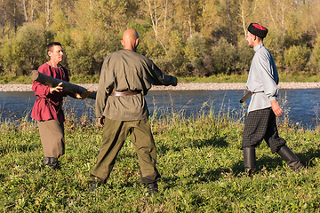 Image showing descendants of the Cossacks in the Altai