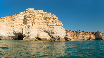 Image showing Cliffs at Marinha beach