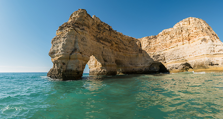 Image showing Cliffs at Marinha beach