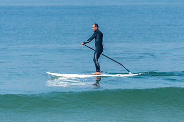 Image showing Stand up paddle surfer