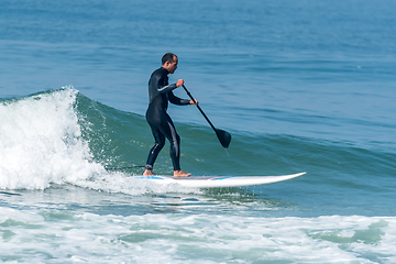 Image showing Stand up paddle surfer