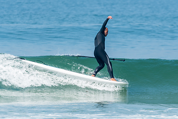 Image showing Stand up paddle surfer