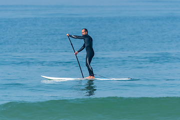 Image showing Stand up paddle surfer