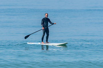 Image showing Stand up paddle surfer