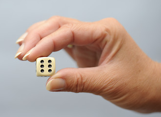 Image showing Dice lucky