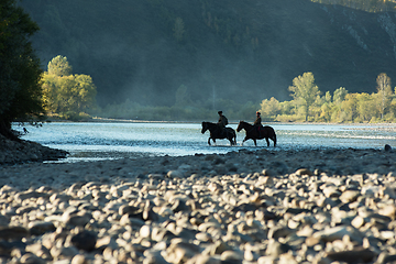 Image showing descendants of the Cossacks in the Altai