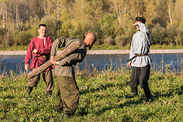 Image showing descendants of the Cossacks in the Altai