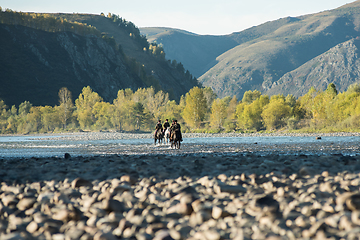 Image showing descendants of the Cossacks in the Altai