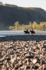 Image showing descendants of the Cossacks in the Altai