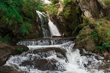 Image showing Choodor Waterfall at Lake Teletskoye