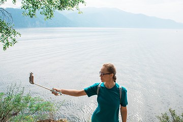 Image showing Teletskoye lake in Altai mountains