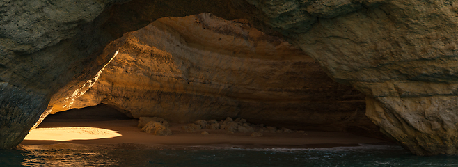 Image showing Benagil beach caves