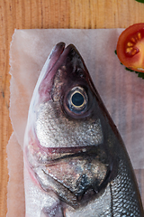 Image showing Fresh fish sea bass