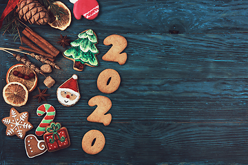 Image showing Gingerbreads for new 2020 years