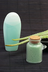 Image showing Aloe vera bath