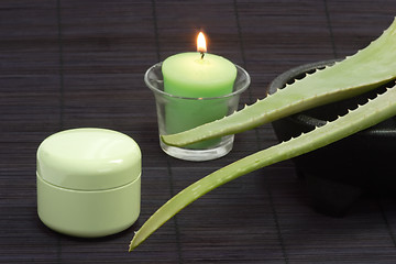 Image showing Aloe vera face cream