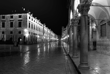 Image showing Dubrovnik at night