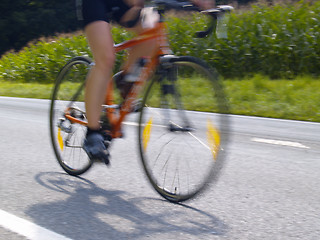 Image showing bicycling