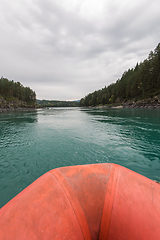 Image showing Rafting and boating on the Katun River