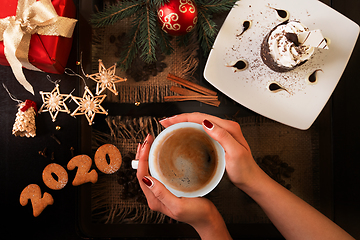 Image showing new year coffee time