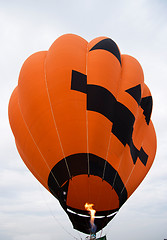 Image showing Pumpkin hot air balloon