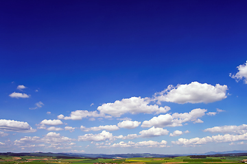 Image showing Summer landscape with clouds