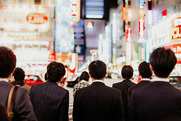 Image showing Businessmen in Shinjuku, Tokyo, Japan.