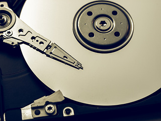 Image showing Vintage looking Hard disk
