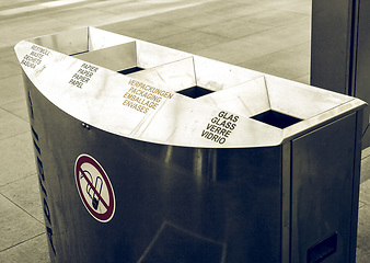 Image showing Vintage looking Waste sorting