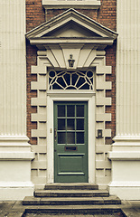 Image showing Vintage looking British door
