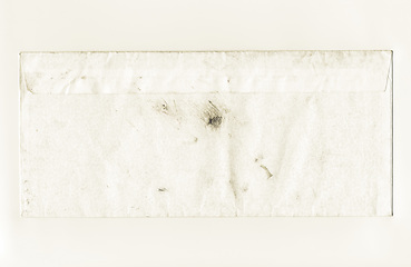 Image showing Vintage looking Dirty white letter envelope