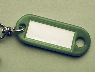 Image showing Vintage looking Green keyring