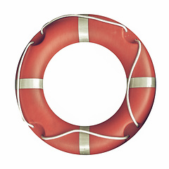 Image showing Vintage looking Life buoy