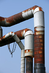 Image showing Metal pipes