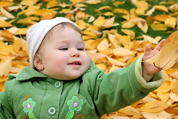 Image showing baby at a park