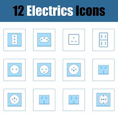 Image showing Electrics Icon Set