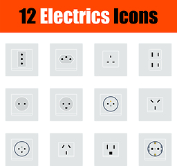 Image showing Electrics Icon Set