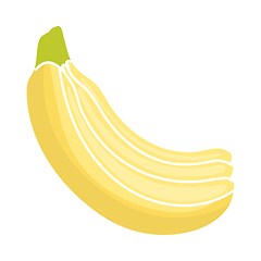 Image showing Icon Of Banana In Ui Colors