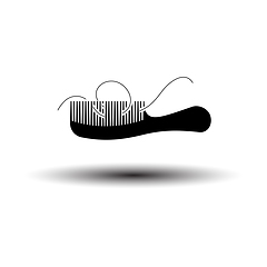 Image showing Hair In Comb Icon