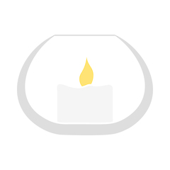 Image showing Candle In Glass Icon