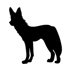 Image showing Hyena Dog Silhouette