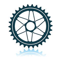 Image showing Bike Gear Star Icon