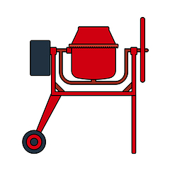 Image showing Icon Of Concrete Mixer